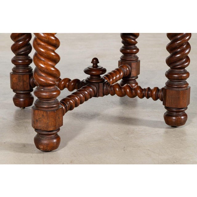 Late 19th Century English Centre Table in Burr Walnut, 1870 For Sale - Image 5 of 12