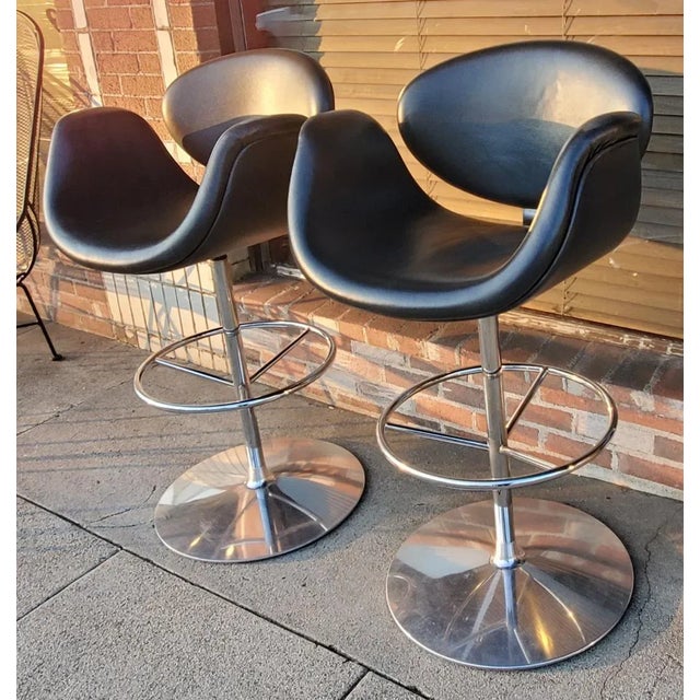 1965 Pierre Paulin "Little Tulip" Bar Stools by Artifort - a Pair For Sale - Image 11 of 13