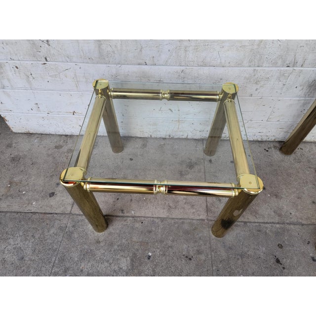 1980s Two Mastercraft Style Side Tables For Sale - Image 10 of 18