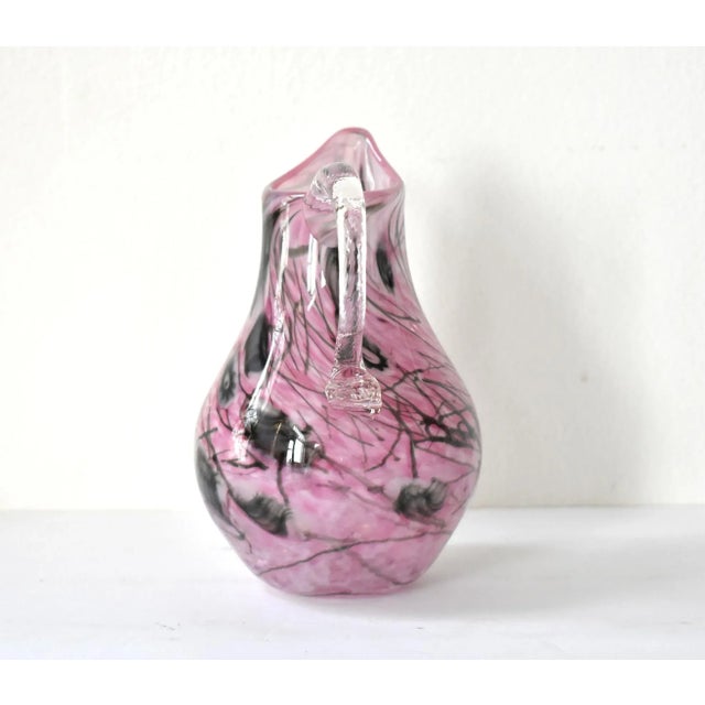 Mid-Century Modern Mid-Century Millefiori Murano Art Glass Pitcher For Sale - Image 3 of 10