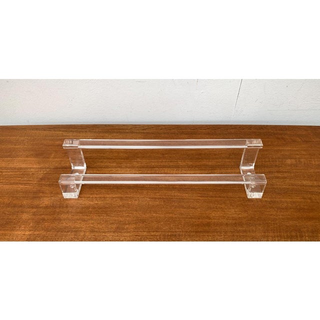 Postmodern Acrylic Warderobe or Towel Holder, 1980s For Sale - Image 8 of 17