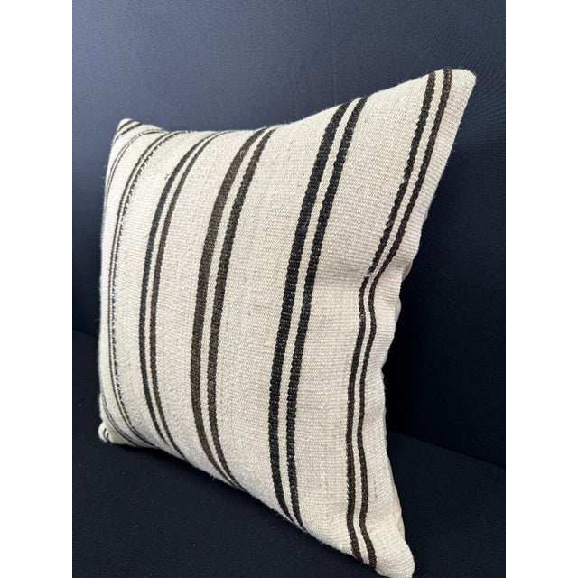Turkish Hemp Pillow Cushion Natural Beige Brown Pillow Cushion Cover 20x20 #30585 Enhance your home decor with our Kilim...