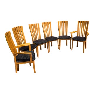 Mid 20th Century Italian Excelsior Designs Dining Chairs Set of 6 For Sale