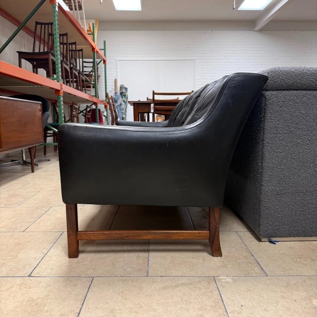 Mid 20th Century Mid 20th Century Danish Leather Sofa For Sale - Image 5 of 5