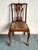 Mid 20th Century Vintage Regency Claw and Ball Rush Seat Side Chair For Sale - Image 5 of 6