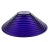 Blue Art Deco Cobalt Blue Ribbed Glass Serving Bowl For Sale - Image 8 of 10