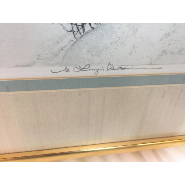 Luigi Kasimir Etching Cortina d'Ampezzo 1925 Italian Alps Signed For Sale - Image 4 of 9