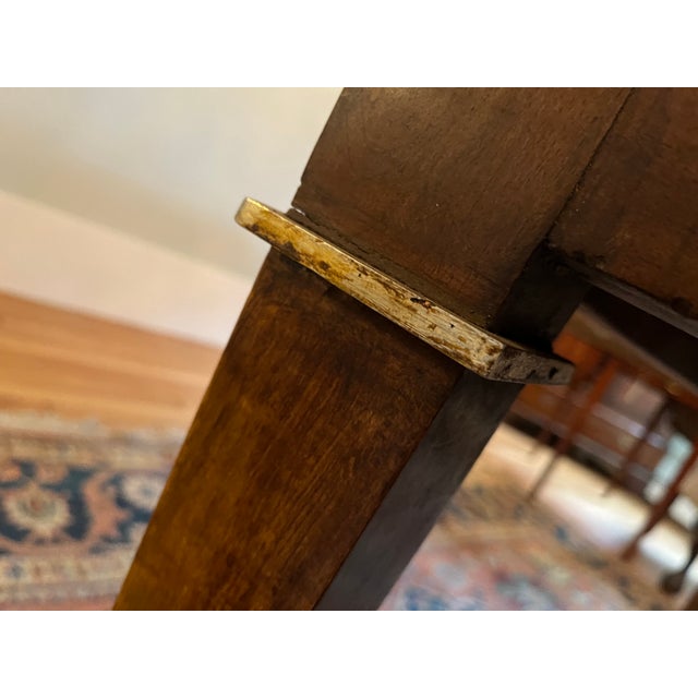 French French Demi-Lune Cherrywood Oval Table Circa 1890 For Sale - Image 3 of 11