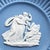 Wedgwood Mid 20th Century Wedgwood Blue Jasperware Small Cupid Dish With Classical Figural Relief For Sale - Image 4 of 9