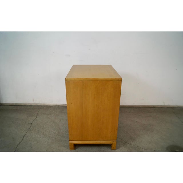 Wood 1950’s Mid-Century Modern Landstrom Blonde Nightstand For Sale - Image 7 of 12