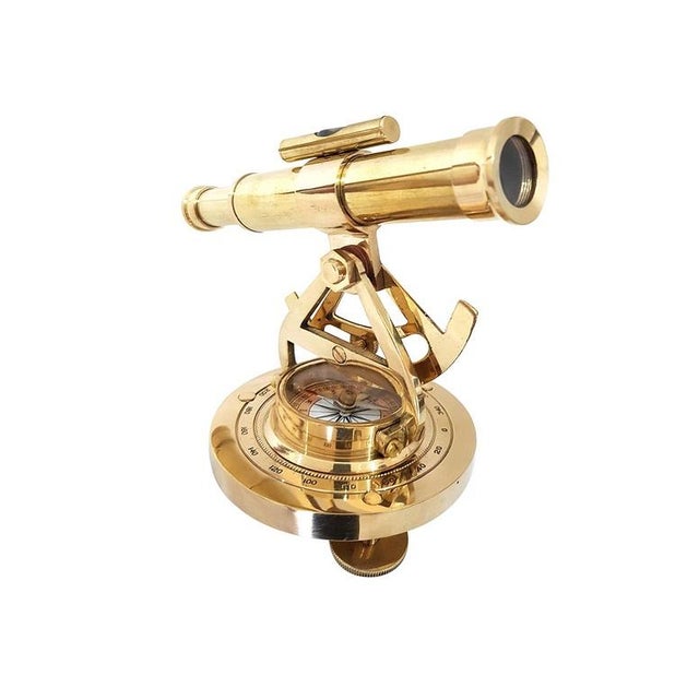Nautical Compass Telescope Theodolite Used by Sailors For Sale - Image 6 of 9