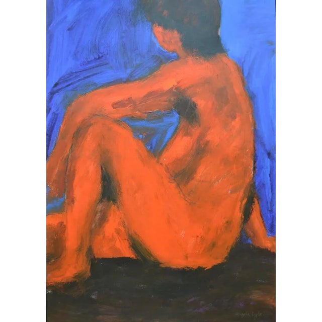 Bright and vibrant this mixed media on paper is a lovingly created study. Excellent condition Angela was born in 1946 and...