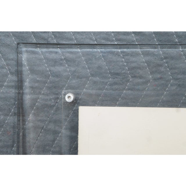 Beige Vintage Renaissance Sketch Lithograph of Scholars Philosophers in an Acrylic Frame For Sale - Image 8 of 13