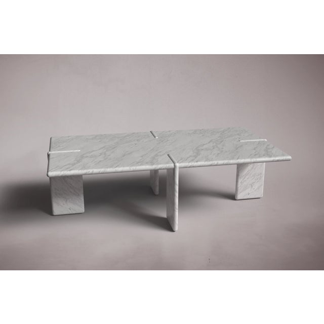 Crafted and hand-finished from Italian Carrara Marble. Italian Carrara Marble can be honed and polished for a matte finish...