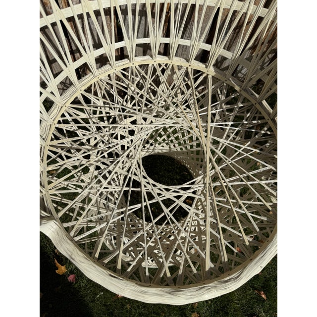 Rare Set of 4 Vintage 1960s Russell Woodard Fiberglass Spun Armchairs For Sale - Image 9 of 12