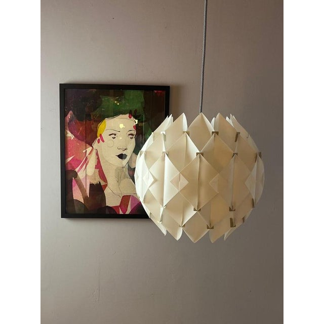 White Butterfly Pendant Lamp by Lars Schiøler for Hoyrup Light For Sale - Image 6 of 11