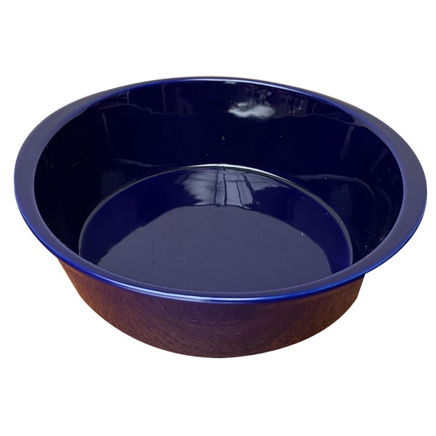 Vintage German Dark Blue Lukull Ceramic Bowl from Schönwald For Sale