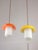 Mid-Century Glass and Brass Mushroom Pendant Lamps, Set of 3 For Sale - Image 13 of 17