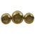 Brass Repoussé Flower Planters, Set of 3 For Sale - Image 12 of 18