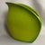 Ceramic Mid-Century Modern Asymmetric Lime Green Glazed Ceramic Vase, 1960s For Sale - Image 7 of 12