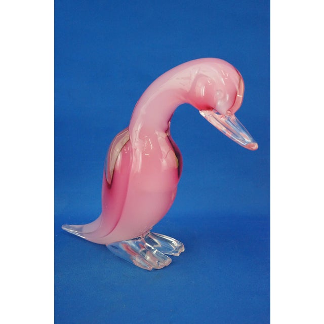 Large 20th Century Ducks in Pink Sommerso Glass by Archimede Seguso, Murano, Italy, Set of 2 For Sale - Image 15 of 18