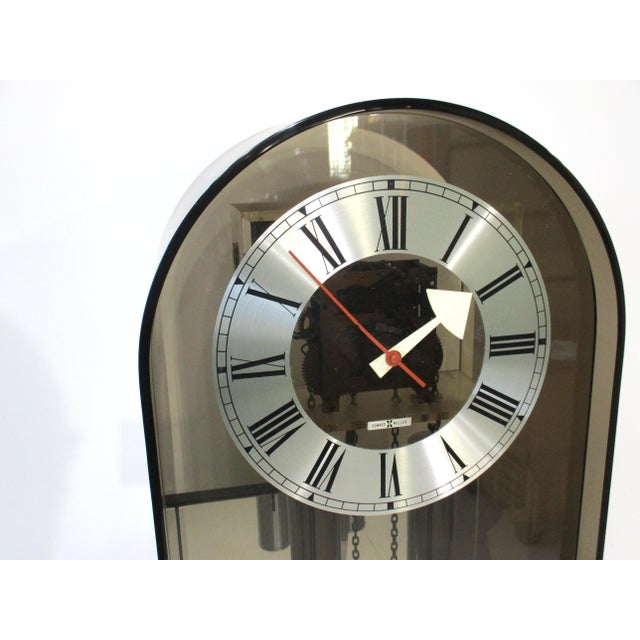 Howard Miller Howard Miller Lucite Mid Century Grandfathers Clock Model 677 For Sale - Image 4 of 12