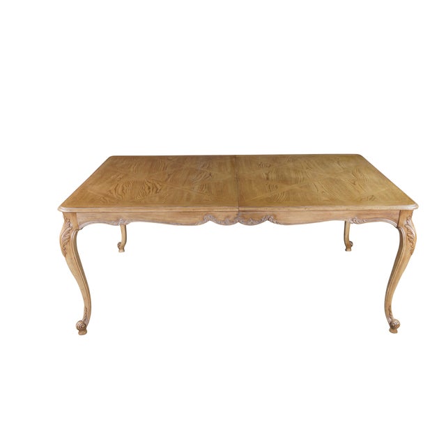 Vintage Drexel Heritage Avalon Dining Table 372-344, circa 1980s. Drawing inspiration from Country French & Provincial...