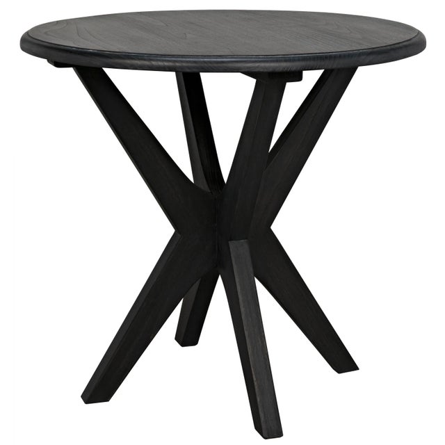 This simple yet stylish side table has been artisan-carved of Sungkai Wood and finished by hand in a rich, charcoal black....