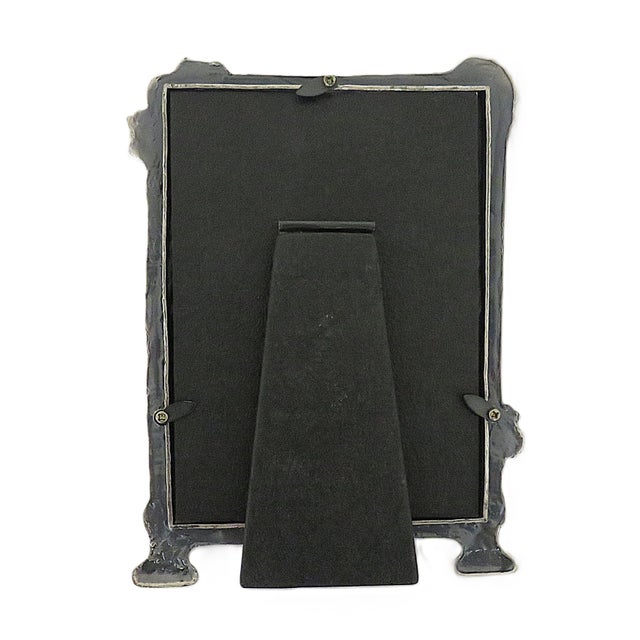 Vintage Pewter Picture Photo Frame Art Nouveau / Deco Style Lady Fits 7" X 5" With Glass For Sale - Image 4 of 4