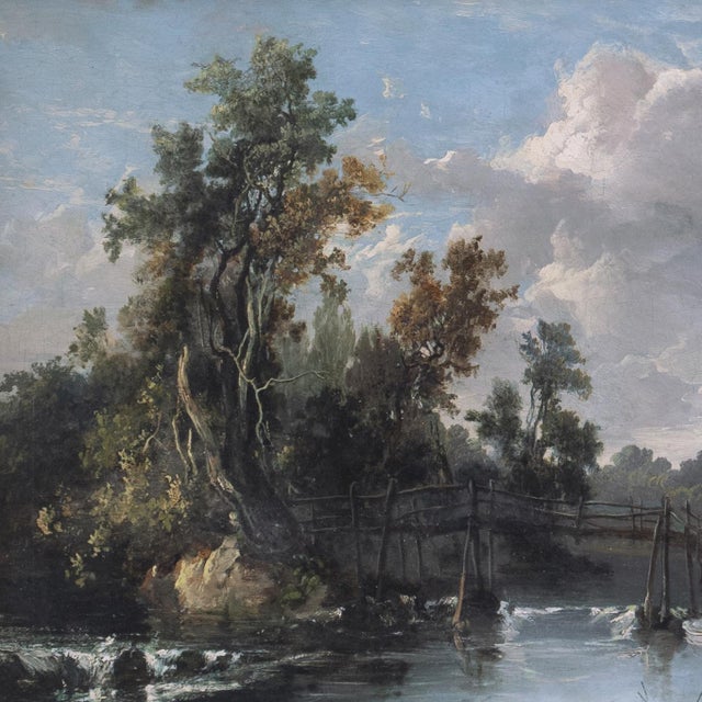 Late 19th Century 'River Landscape With Rider', English School, Barbizon For Sale - Image 5 of 7