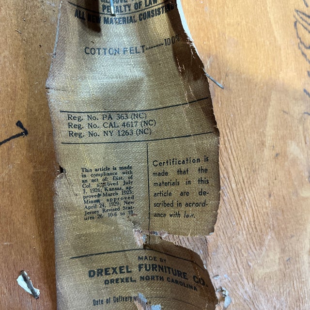 Brown 1960s Drexel Biscayne Vintage Mid Century Modern Set of Four Dining Chairs C. 1960s For Sale - Image 8 of 8