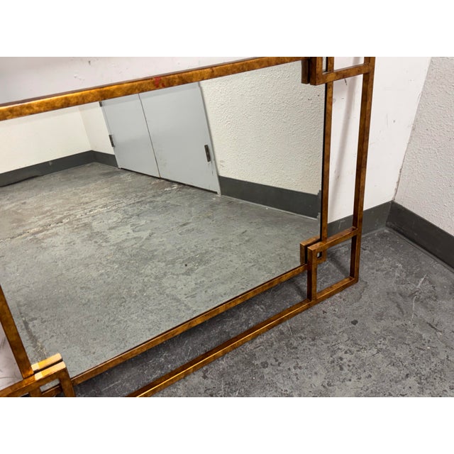 Maison Jansen Style Geometric Wall Mirror, Vintage For Sale In San Francisco - Image 6 of 12