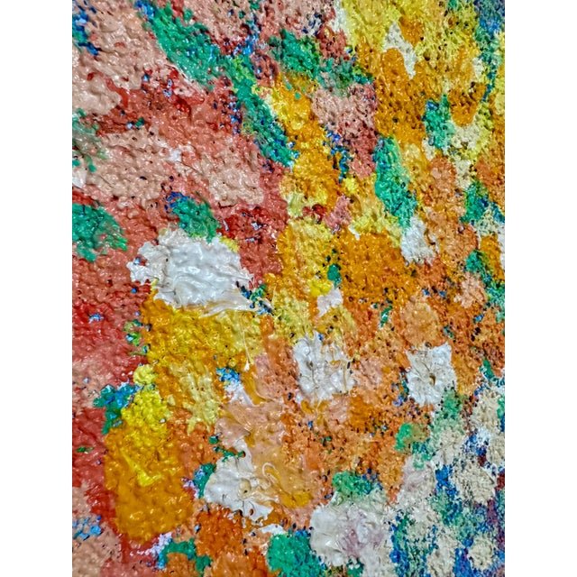 Henry Benson, Large Pointillism Oil Painting Flower Seller and Cart Henry Benson Americana Art, For Sale In Miami - Image 6 of 8