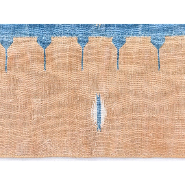 1950s Doris Leslie Blau Vintage Dhurrie Cream Beige Handmade Rug For Sale - Image 5 of 7