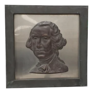 Early 20th Century Bronze Wall Plaque of George Washington C.1920s to 1930s
