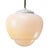 Opaline glass pendant. White Bakelite and brass top 2 meter black wire E27/E26 Up to 250V (Europe/UK Standard).The wiring...