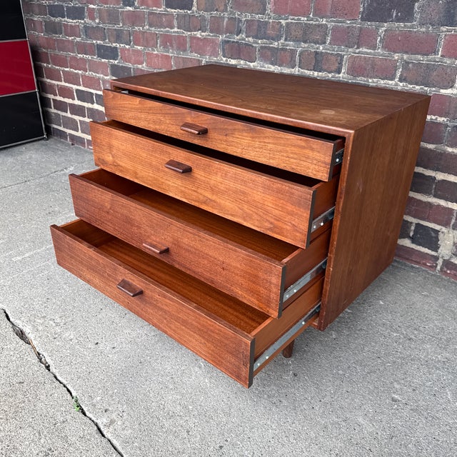 Brown Jen’s Risom 4 Drawer Chest in Walnut For Sale - Image 8 of 11
