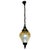 French Art Deco Crackle Glass Hanging Pendant Light, 1920s For Sale - Image 6 of 6