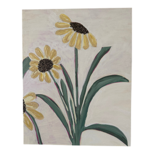 Modern Abstract Folk Art Floral Acrylic Painting, “Tennessee Blooming 2,” Signed, Dated
