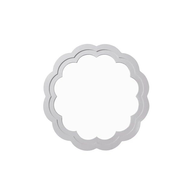 Contemporary Fleur Home Audubon Peony Circle Mirror in Graytint, 24x24 For Sale - Image 3 of 3