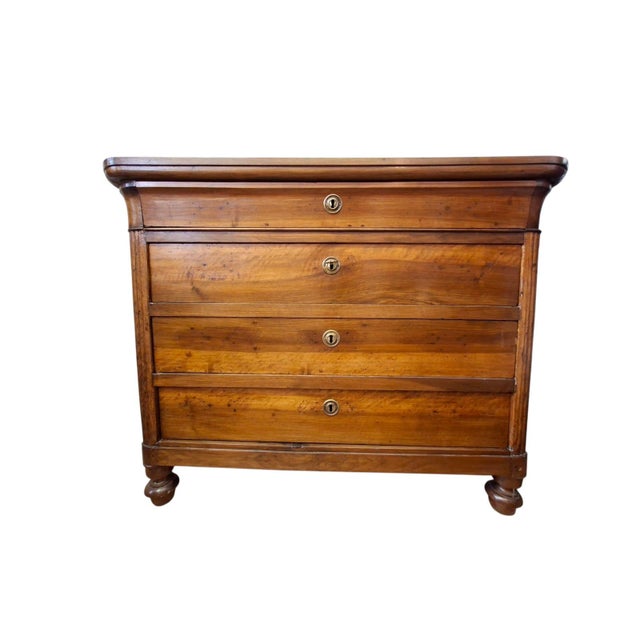 19th Century Piedmontese Walnut Chest of Drawers, 1850 For Sale - Image 14 of 14