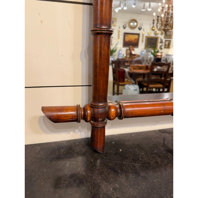 Late 18th Century Antique Faux Bamboo Mirror For Sale - Image 5 of 8