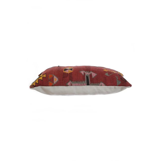 Decorative pillow cover made from vintage handwovenTurkish kilim pieces. Backed with good quality cotton fabric. Pillow...