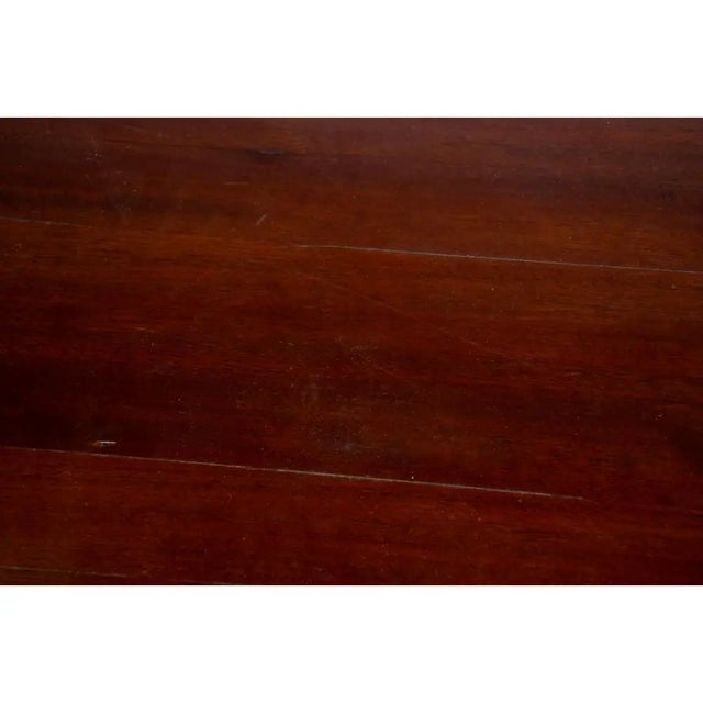 Rare Georgian Solid Mahogany 10’ X 5’ Large Oval Drop Leaf Irish Wake Table, 19th Century For Sale - Image 4 of 4