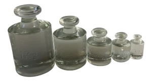 1960 Glass Calibration Counterweights - 5 Pieces