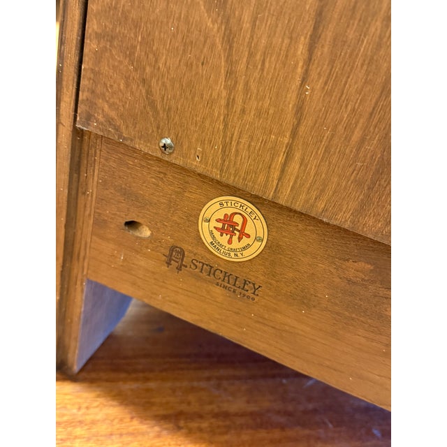 Stickley Furniture Harvey Ellis Design Bookcase With Inlay For Sale - Image 14 of 14