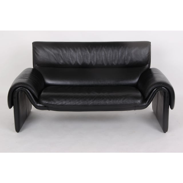 Sofa Model DS-2011 in Black Leather from de Sede, 1960s For Sale - Image 7 of 10