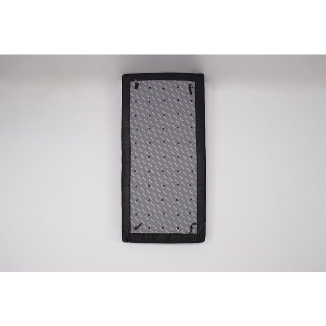 Vintage Barcelona Daybed in Black Leather by Mies Van Der Rohe for Knoll, 2000s For Sale - Image 13 of 16