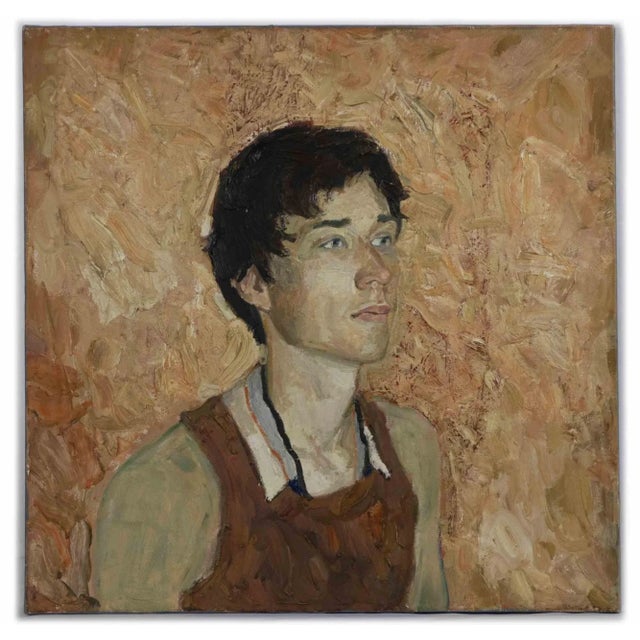 Anastasia Kurakina, Portrait of a Boy, Oil Painting, 2010s For Sale - Image 4 of 4