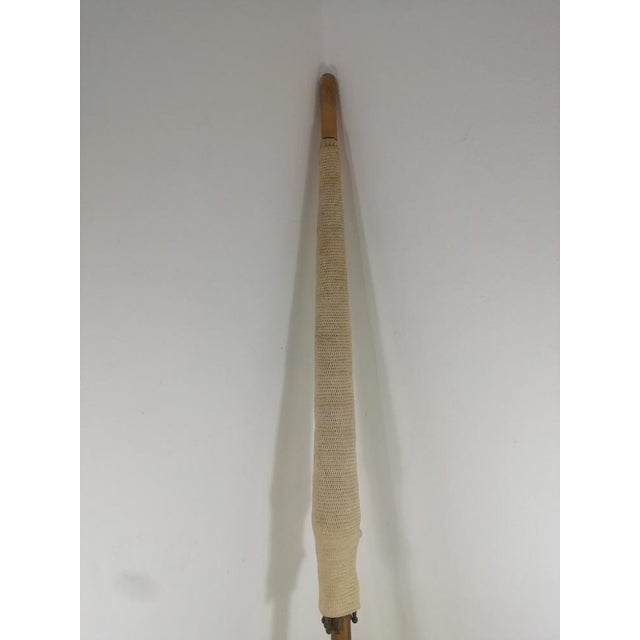 Wood Vintage Umbrella Sun in Fabric and Wood, 1950 For Sale - Image 7 of 18